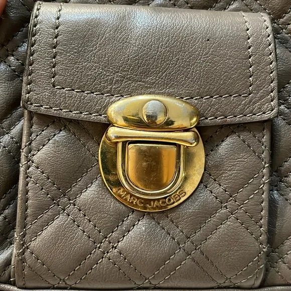 Marc Jacobs Blake Quilted Venetia Satchel Handbag. Italian Leather. Puffer AUTH - Picture 13 of 17